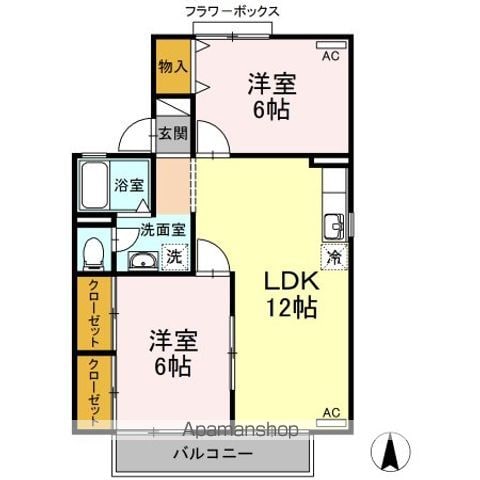 ヌーベルメゾン Aの間取り写真