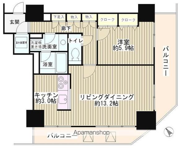 トレステージ目黒の間取り写真