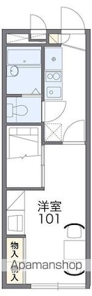 レオパレスＷＩＬＬ[1K/22.35m2]の間取図