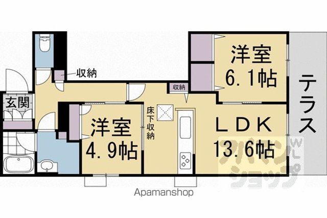 グランドール伏見桃山の間取り写真
