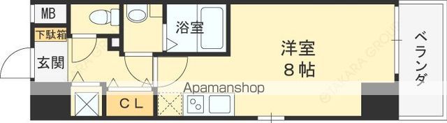 JMFレジデンス大阪福島の間取り写真