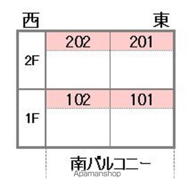 フォブール西長戸[2LDK/51.34m2]の配置図