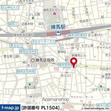 東京都練馬区豊玉北５丁目[1K/22.8m2]の周辺