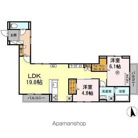 DーROOM室見の間取り写真