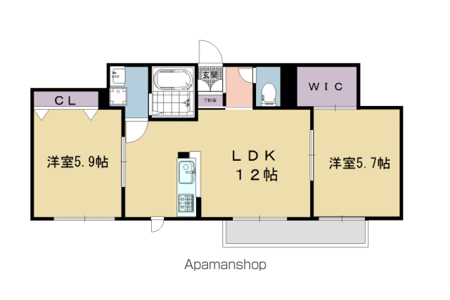 VILLA EASTの間取り写真