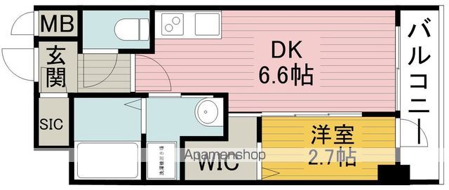 エステムコート大阪グラビティの間取り写真