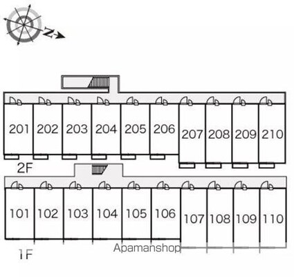 レオパレスエントラレ[1K/23.18m2]の配置図