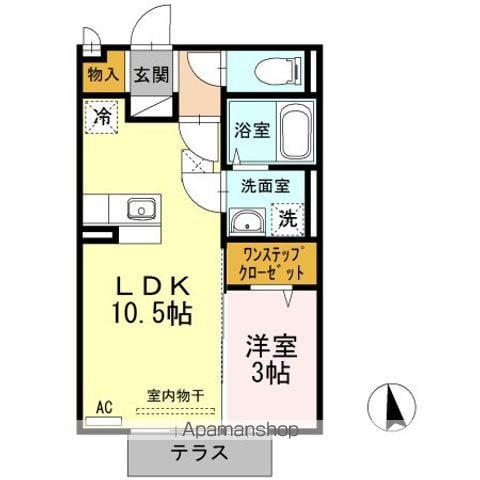 オリーヴァ東合川の間取り写真