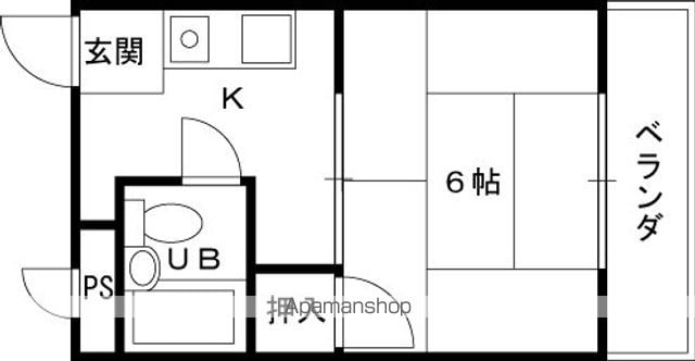 シャトー八坂の間取り写真