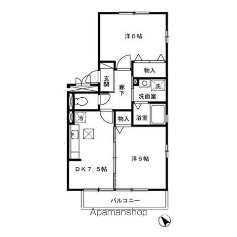 【ドミール岩瀬の間取り】