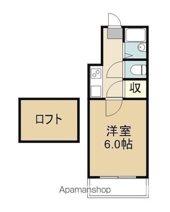 ＴＯＭＩＯ[1K/18.84m2]の間取図