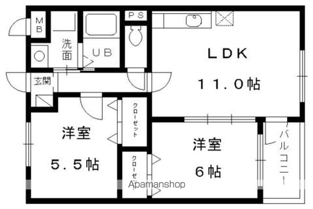 パラドール菱川の間取り写真