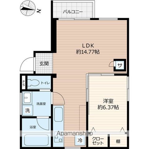 SCENE.MEGURO SAUNA RESIDENCEの間取り写真