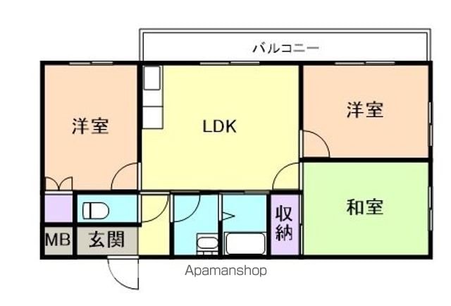 ハイムフューチャー[3LDK/65.3m2]の間取図