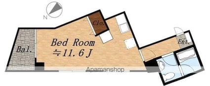 多加はしＢＬＤ．[1R/29.49m2]の間取図