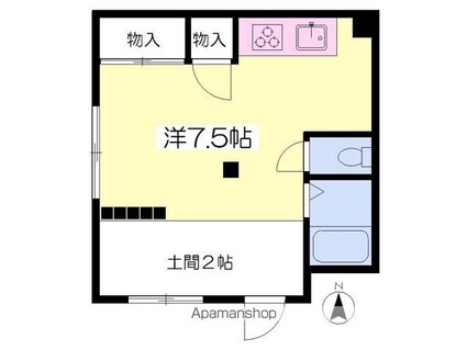グリーンハイツ正岡[1R/23.85m2]の間取図