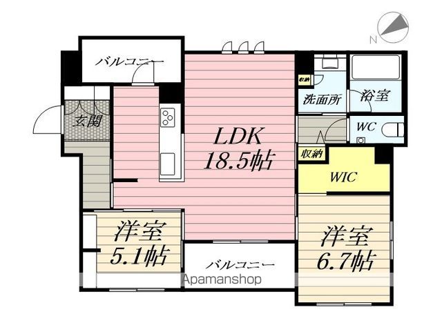 FDI CASA片瀬江ノ島Iの間取り写真