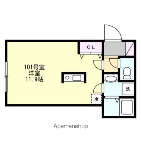 ベイルーム上町屋AB棟の間取り写真