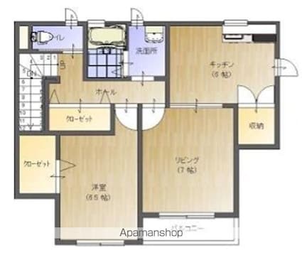 エクセル中小路[2DK/52.84m2]の間取図