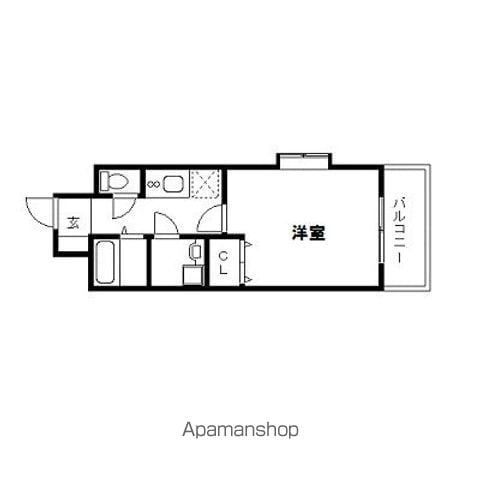 【福岡市博多区店屋町のマンションの間取り】