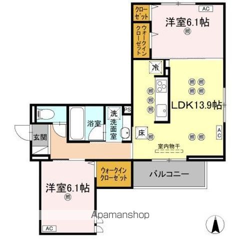 GRACECOURTの間取り写真