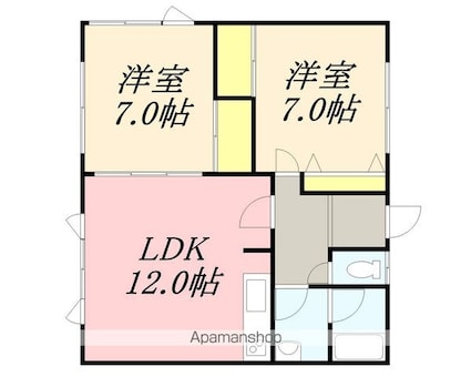 エステートＫ[2LDK/59.4m2]の間取図