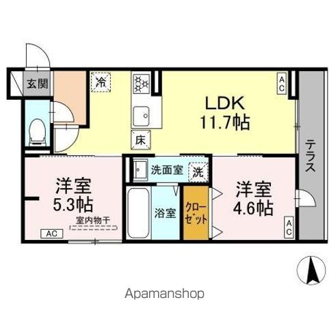 DーROOM福沢町の間取り写真