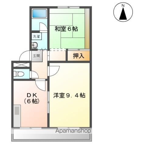 WING香久山Aの間取り写真