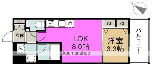 スプランディッド中之島DUEの間取り写真