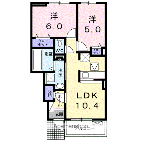 メゾン　カネコの間取り