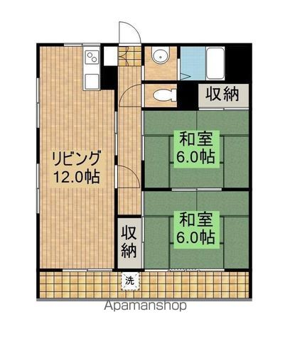 日栄コーポの間取り写真