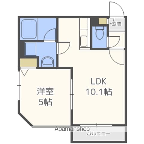 オルセー厚別中央Ⅵ 303 ｜ 北海道札幌市厚別区厚別中央三条２丁目14-17（賃貸マンション1LDK・3階・33.21㎡） その2