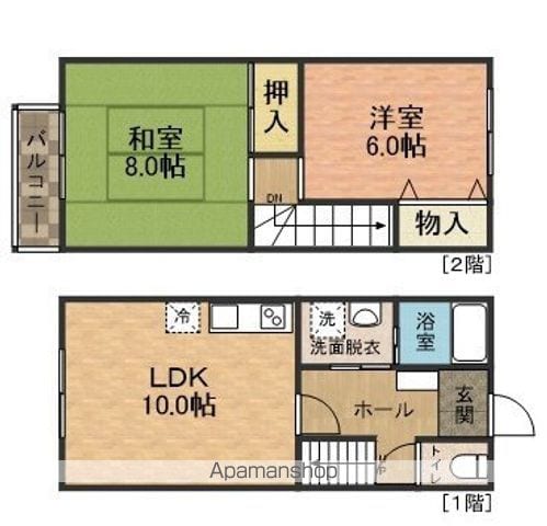 ドミール北国分の間取り写真