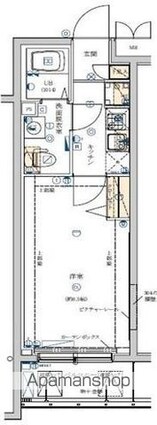 ＭＡＸＩＶ代田橋[1K/25.51m2]の間取図