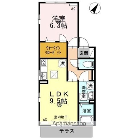 リビングタウン勝間 A棟の間取り写真