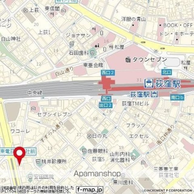 フェニックス荻窪参番館[1K/22.68m2]の配置図