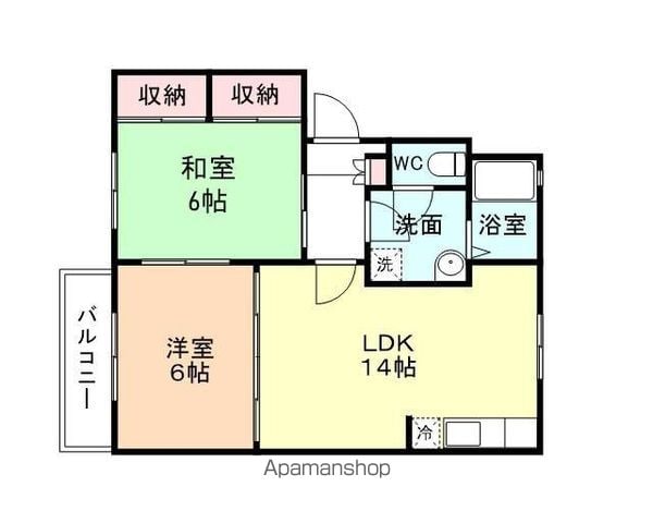 フレグランス南台の間取り写真