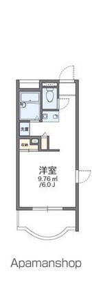 レオパレスパティオ[1K/20.28m2]の間取図