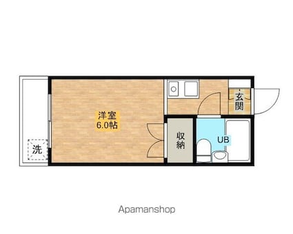 フレーズヴェルグ[1R/17.42m2]の間取図