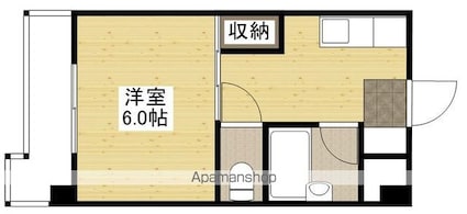 広島県広島市南区大州２丁目[1K/23m2]の間取図