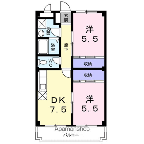 【藤沢市善行のマンションの間取り】