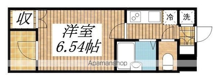 ビバリーホームズ国分寺[1K/20.24m2]の間取図