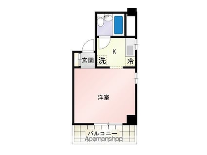 ＫＯＳＨＩＤＡ　Ｋ４（旧越田ビル）[1K/19.84m2]の間取図