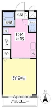 ミルバーグＺＥＲＯ[1DK/32.29m2]の間取図