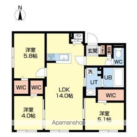 DPレジデンス北広島の間取り写真