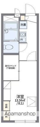 レオパレスグローリーＭＨＫＹ[1K/22.35m2]の間取図
