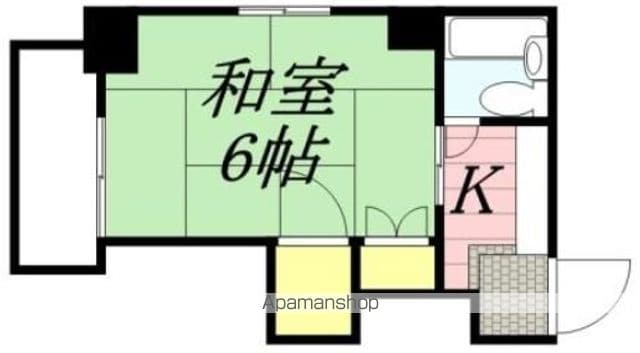 エレガンス高宮 506 ｜ 福岡県福岡市南区高宮２丁目3-7（賃貸マンション1K・5階・18.00㎡） その2