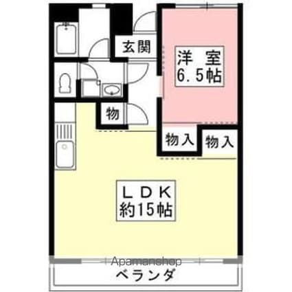 エスポワール長良[1LDK/50.12m2]の間取図