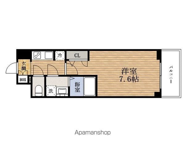 S−RESIDENCE難波大国町DOMINAの間取り写真