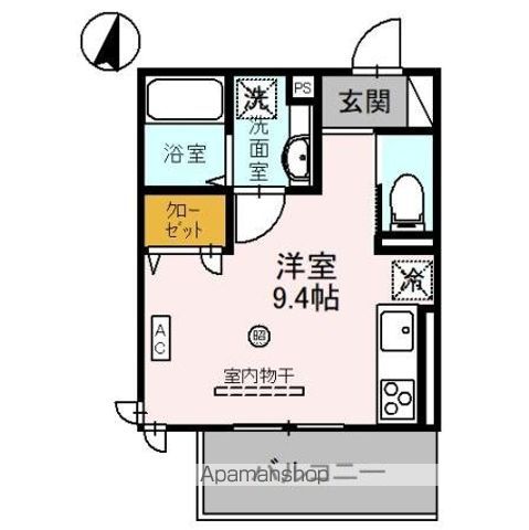 【和歌山市岡円福院東ノ丁のアパートの間取り】